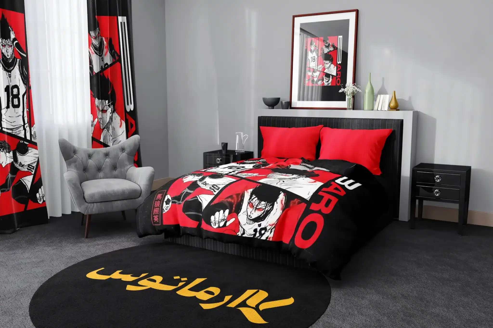 روتختی طرح بلو لاک Blue Lock کد 1 5,900,000&Nbsp;تومان &Ndash; کارماتوس روتختی طرح بلو لاک Blue Lock یک و دو نفره کارماتوس