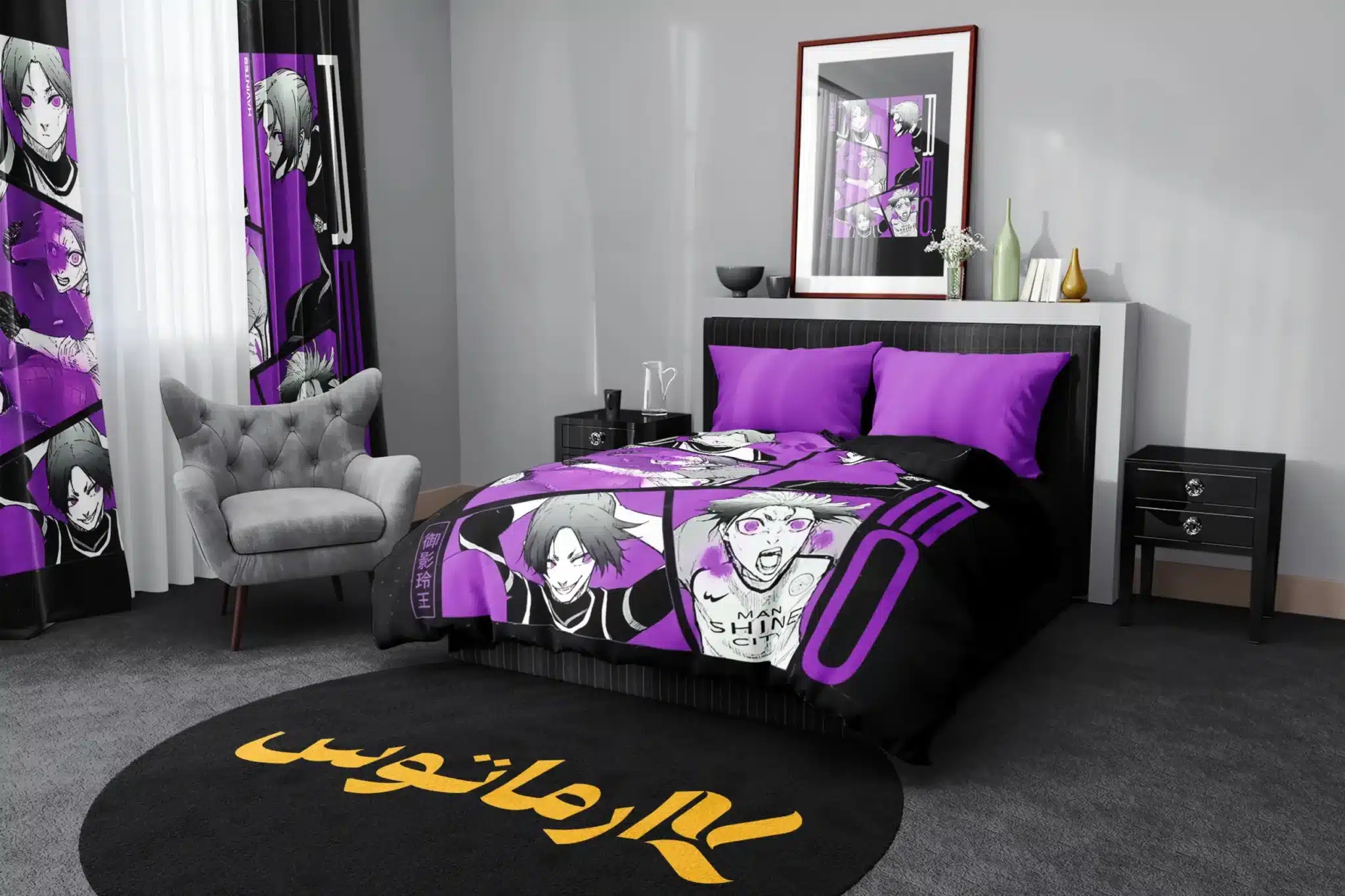 روتختی طرح بلو لاک Blue Lock کد 6 5,900,000&Nbsp;تومان &Ndash; کارماتوس روتختی طرح بلو لاک Blue Lock یک و دو نفره کارماتوس