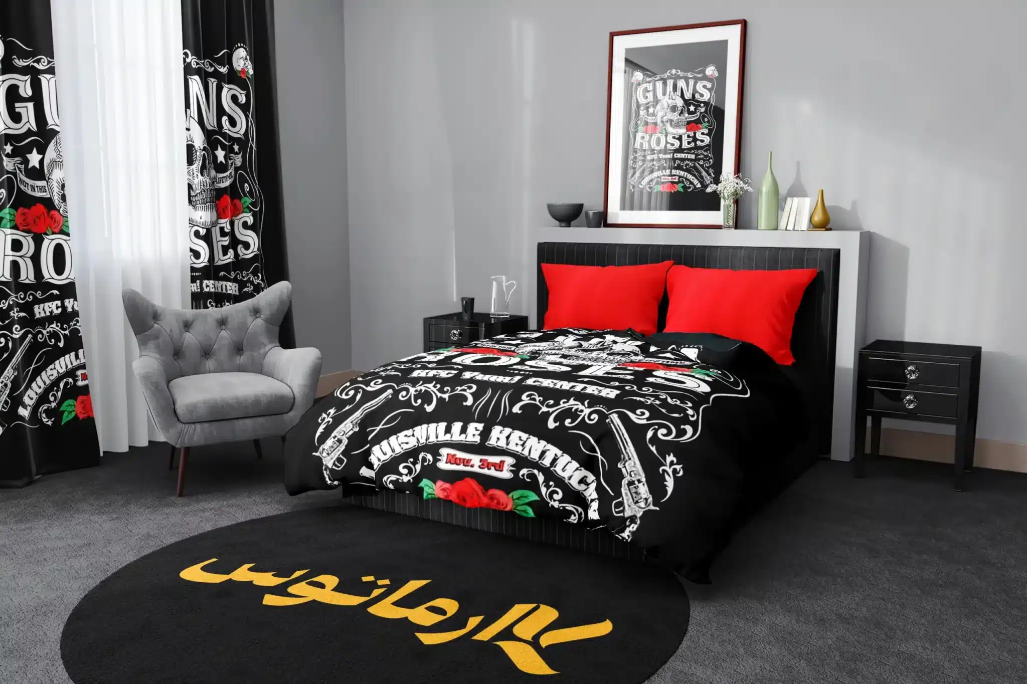 روتختی طرح گانز ان روزز Guns N' Roses کد 4 5,900,000&Nbsp;تومان &Ndash; کارماتوس روتختی طرح گانز ان روزز Guns N' Roses یک و دو نفره کارماتوس