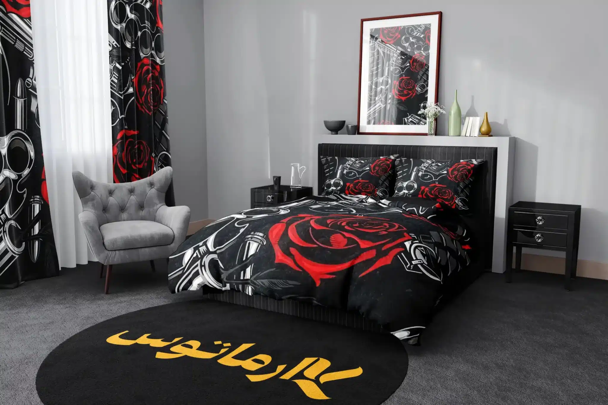 روتختی طرح گانز ان روزز Guns N' Roses کد 8 5,900,000&Nbsp;تومان &Ndash; کارماتوس روتختی طرح گانز ان روزز Guns N' Roses یک و دو نفره کارماتوس