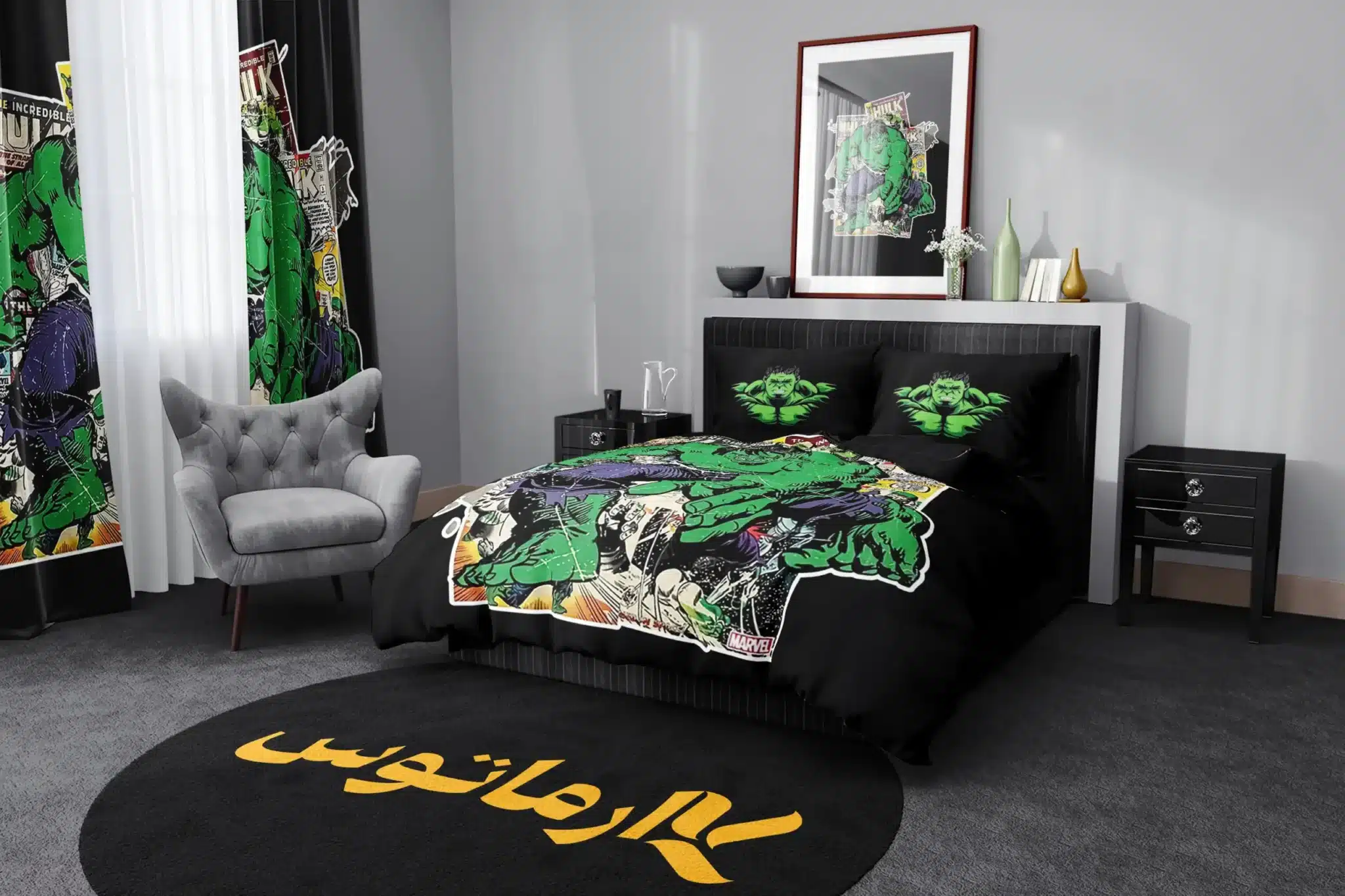 روتختی طرح هالک Hulk کد 2 5,900,000&Nbsp;تومان &Ndash; کارماتوس روتختی طرح هالک Hulk یک و دو نفره کارماتوس