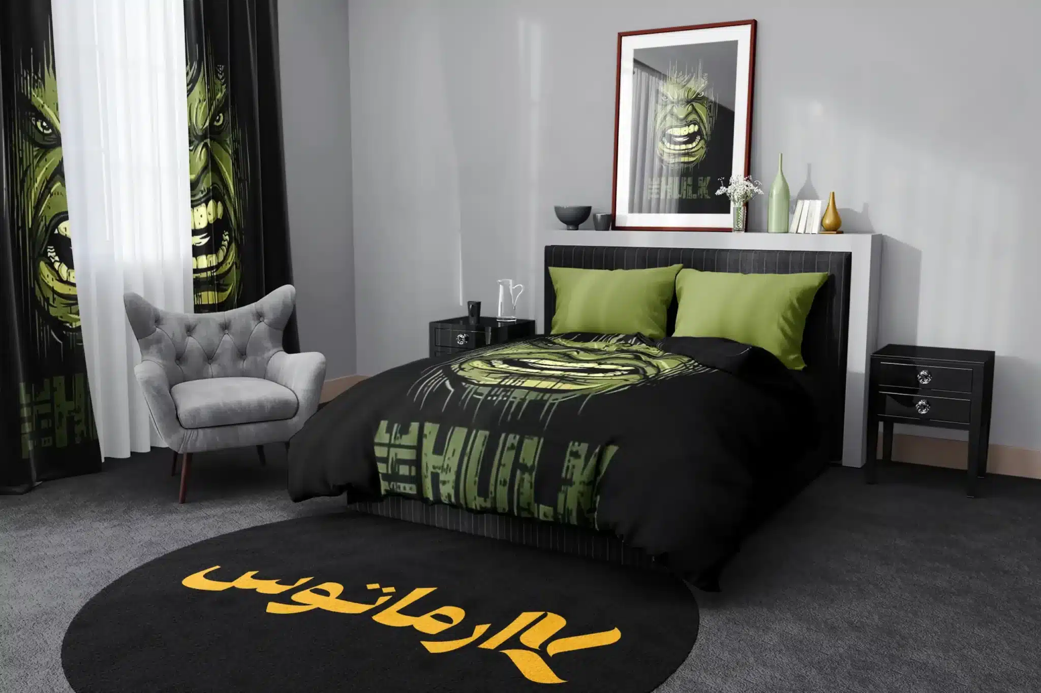 روتختی طرح هالک Hulk کد 3 5,900,000&Nbsp;تومان &Ndash; کارماتوس روتختی طرح هالک Hulk یک و دو نفره کارماتوس