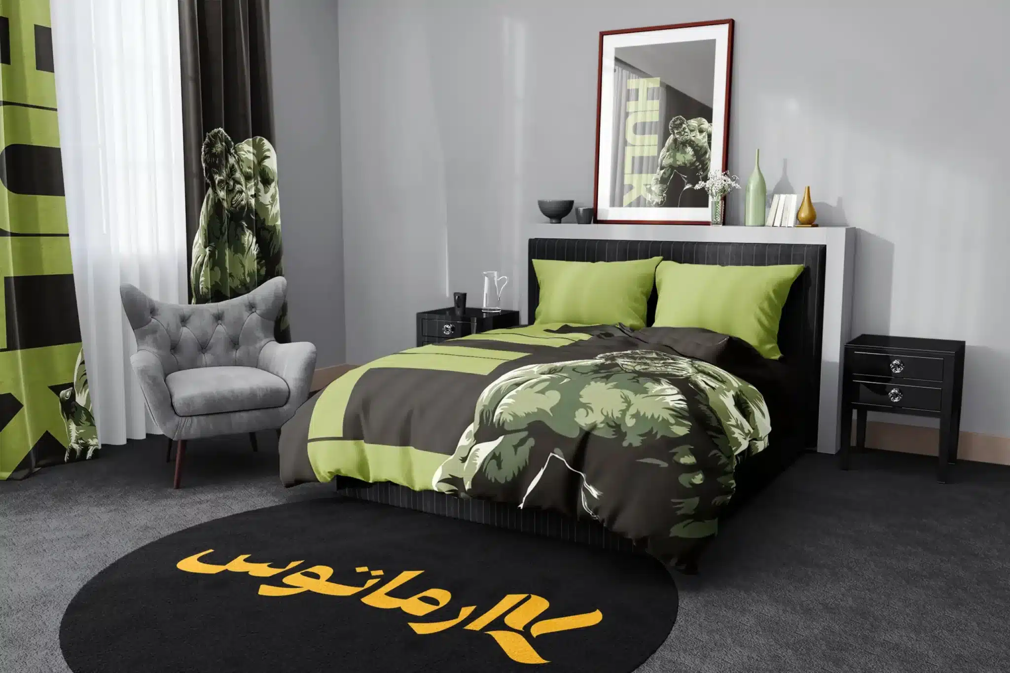 روتختی طرح هالک Hulk کد 5 5,900,000&Nbsp;تومان &Ndash; کارماتوس روتختی طرح هالک Hulk یک و دو نفره کارماتوس