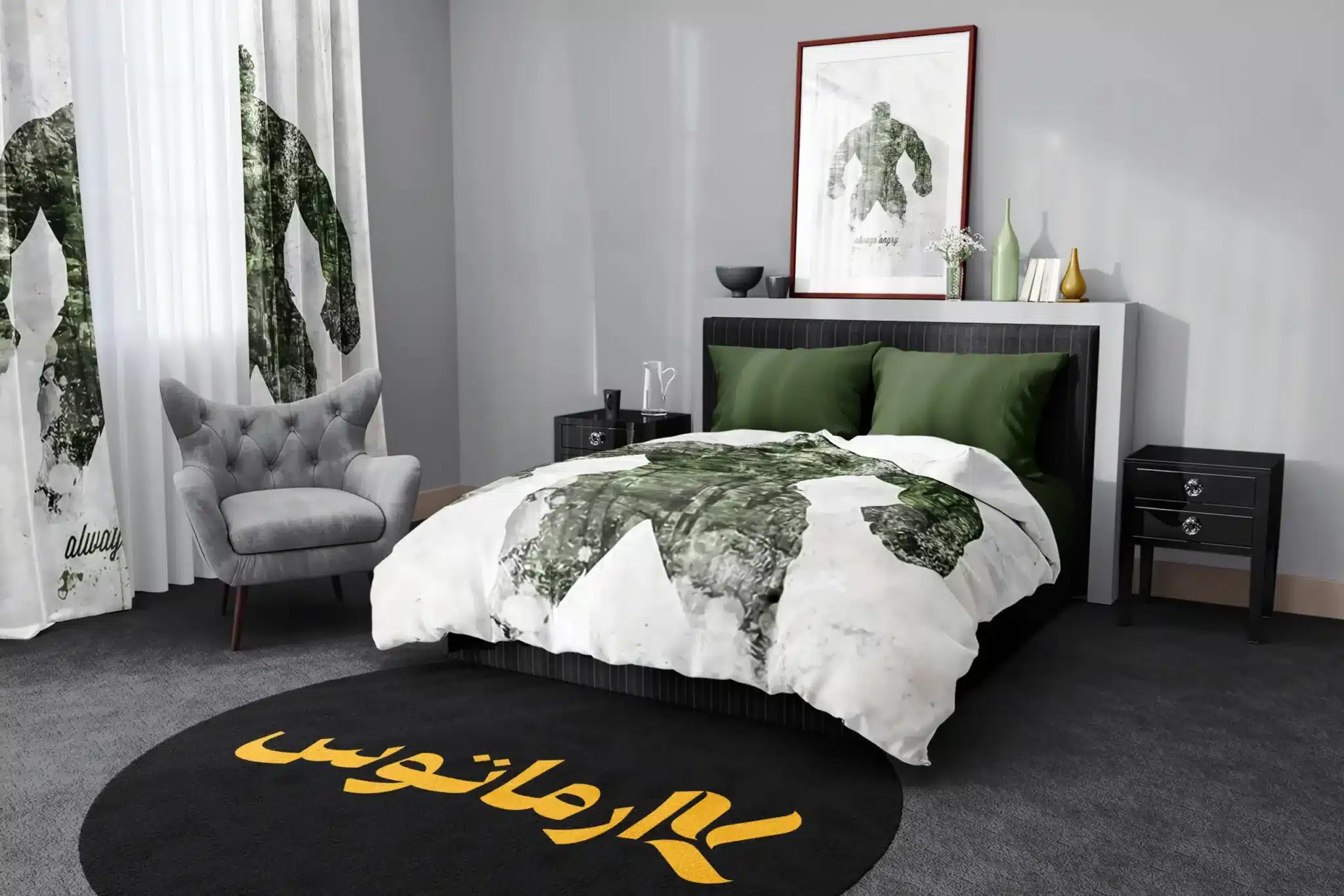 روتختی طرح هالک Hulk کد 6 5,900,000&Nbsp;تومان &Ndash; کارماتوس روتختی طرح هالک Hulk یک و دو نفره کارماتوس