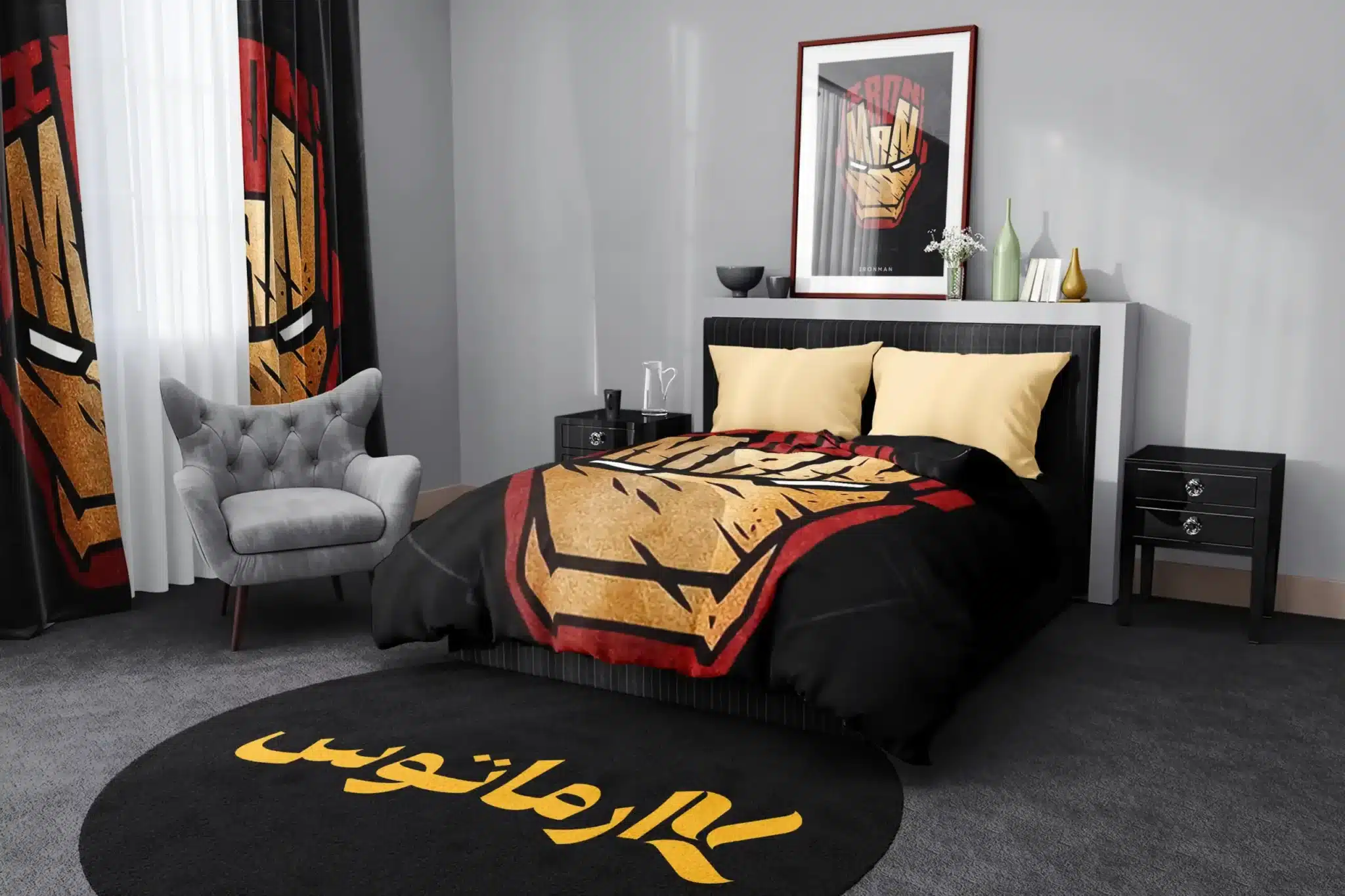 روتختی طرح آیرون من Iron Man کد 3 5,900,000&Nbsp;تومان &Ndash; کارماتوس روتختی طرح آیرون من Iron Man یک و دو نفره کارماتوس