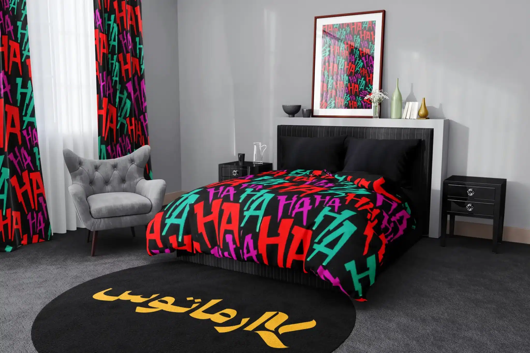 روتختی طرح جوکر Joker کد 2 5,900,000&Nbsp;تومان &Ndash; کارماتوس روتختی طرح جوکر Joker یک و دو نفره کارماتوس