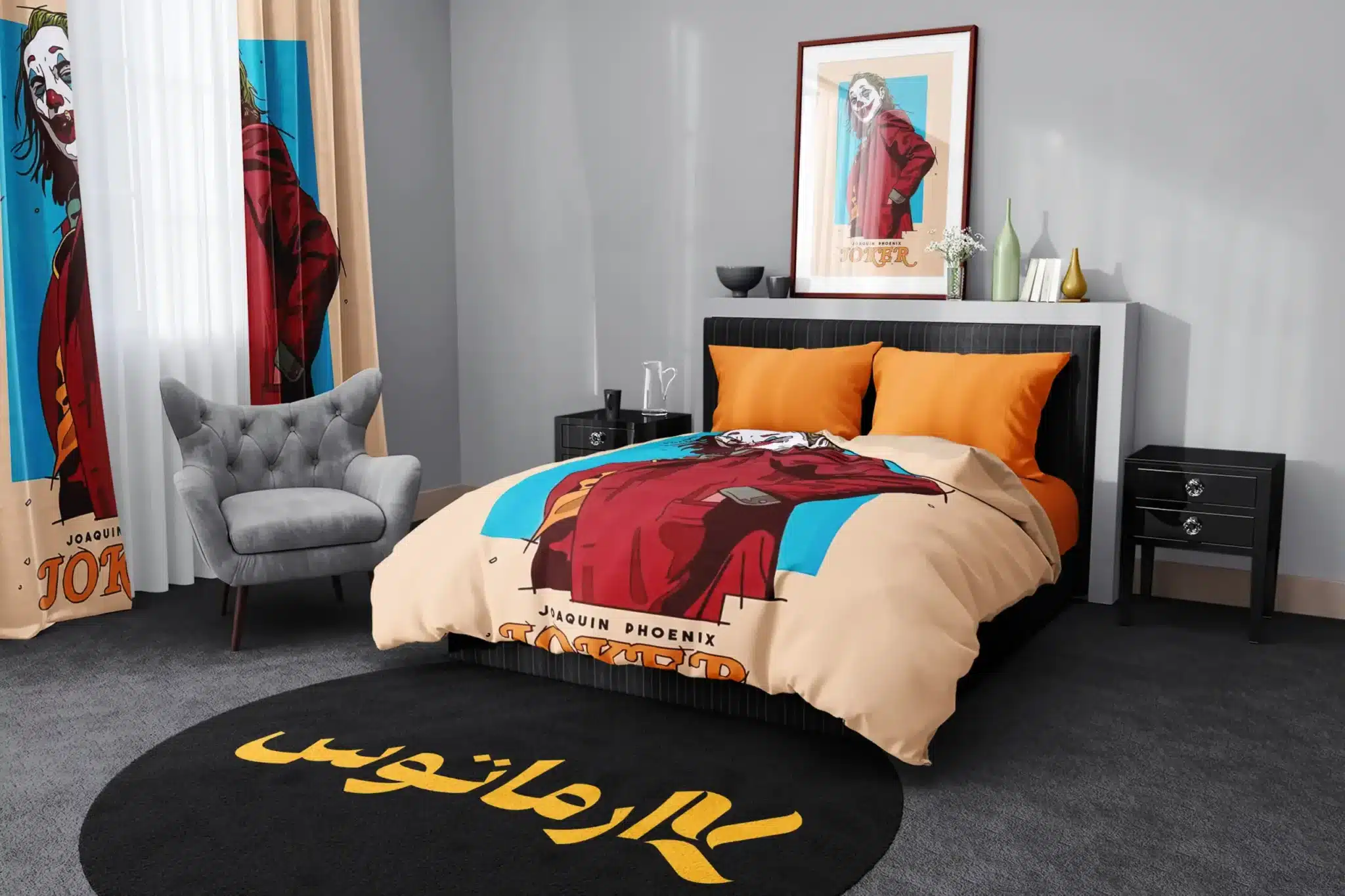 روتختی طرح جوکر Joker کد 5 5,900,000&Nbsp;تومان &Ndash; کارماتوس روتختی طرح جوکر Joker یک و دو نفره کارماتوس