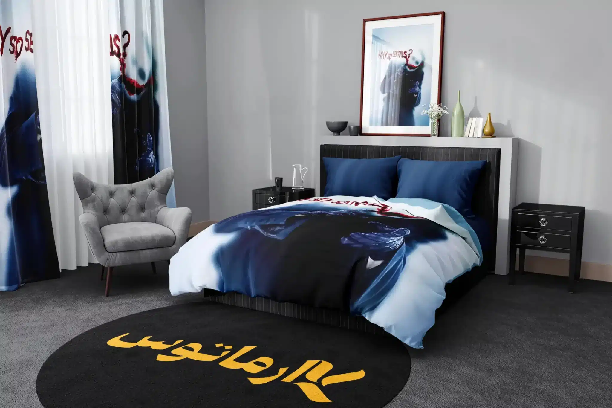 روتختی طرح جوکر Joker کد 7 5,900,000&Nbsp;تومان &Ndash; کارماتوس روتختی طرح جوکر Joker یک و دو نفره کارماتوس