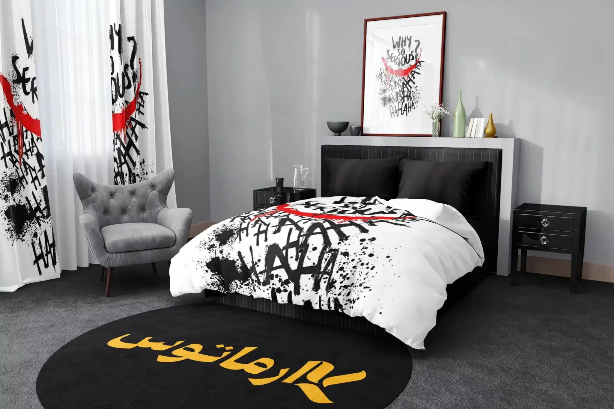 روتختی طرح جوکر Joker کد 8 5,900,000&Nbsp;تومان &Ndash; کارماتوس روتختی طرح جوکر Joker یک و دو نفره کارماتوس