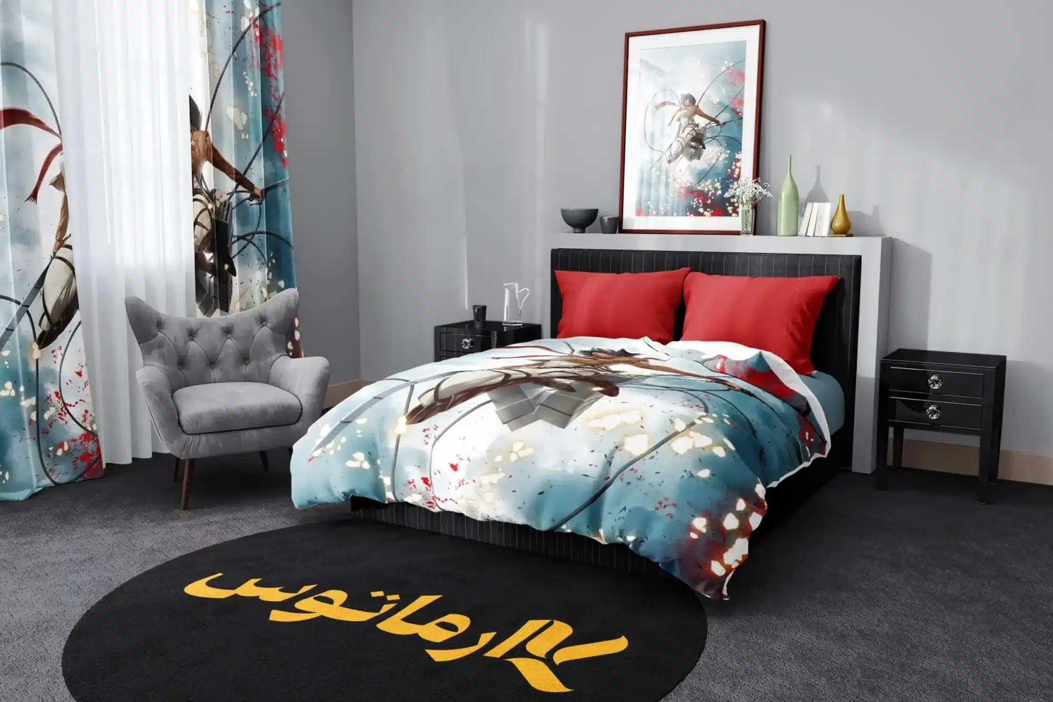 روتختی طرح اتک آن تایتان Attack On Titan کد 7 5,900,000&Nbsp;تومان &Ndash; کارماتوس روتختی طرح اتک آن تایتان Attack On Titan یک و دو نفره کارماتوس