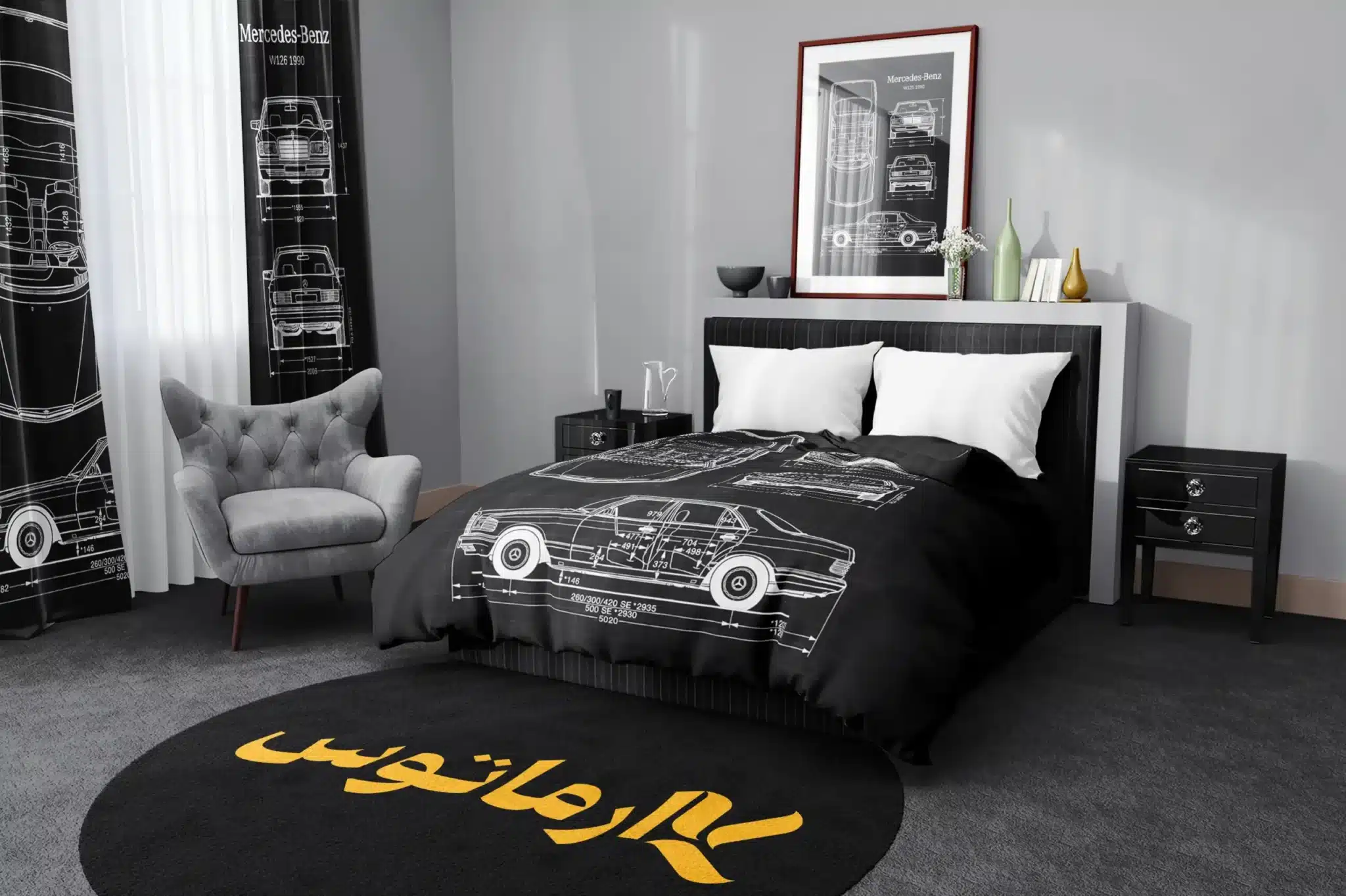 روتختی طرح بنز Benz کد 7 5,900,000&Nbsp;تومان &Ndash; کارماتوس روتختی طرح بنز Benz یک و دو نفره کارماتوس