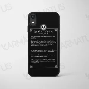 قاب موبایل طرح انیمه دفترچه مرگ Death Note