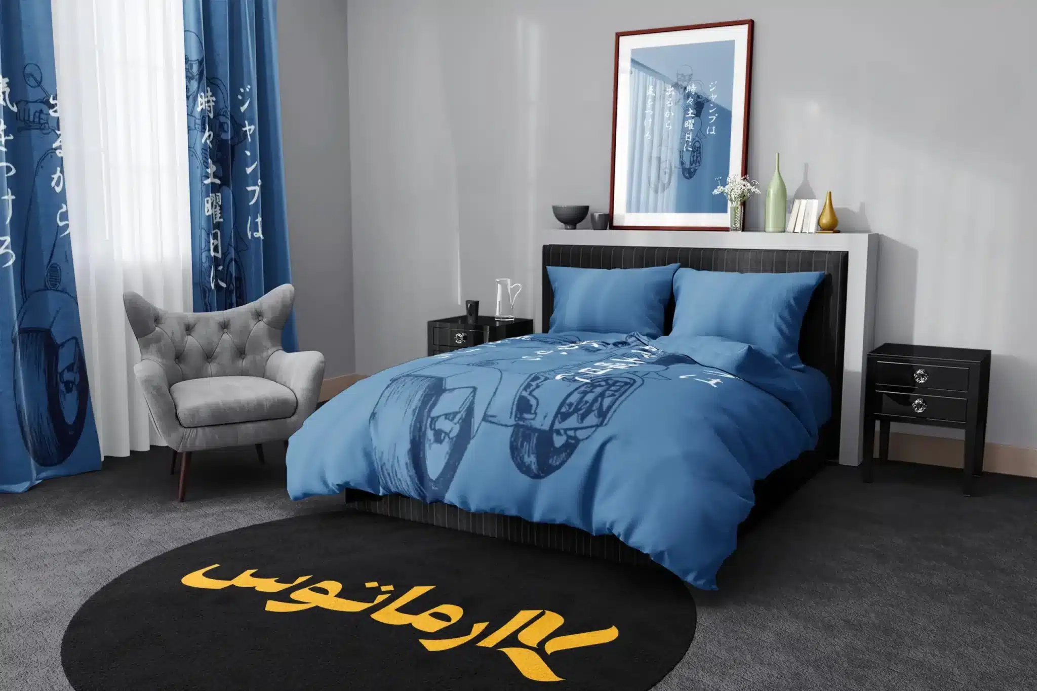 روتختی طرح گینتاما Gintama کد 1 5,900,000&Nbsp;تومان &Ndash; کارماتوس روتختی طرح گینتاما Gintama یک و دو نفره کارماتوس