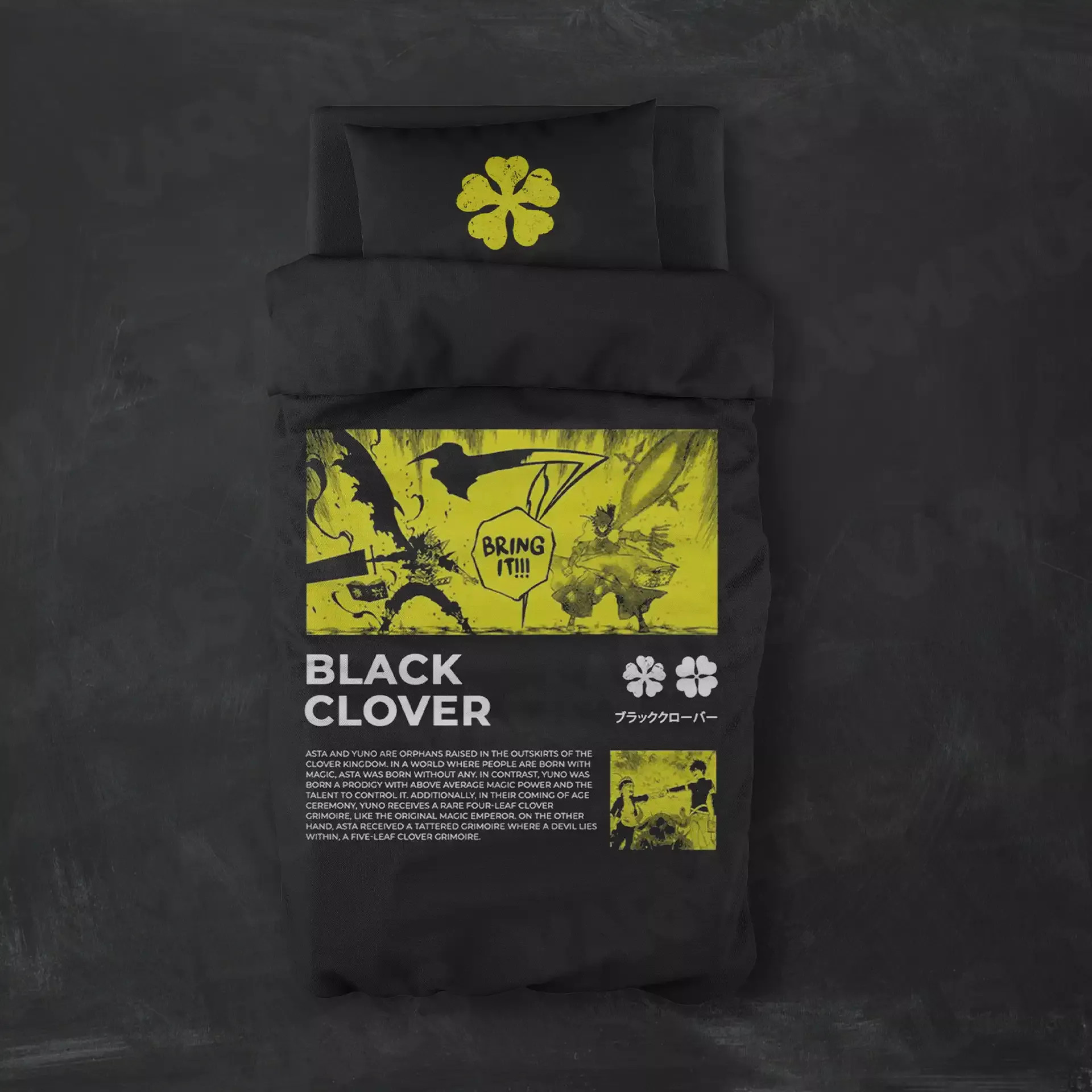 روتختی طرح شبدر سیاه Black Clover کد 2 5,900,000&Nbsp;تومان &Ndash; کارماتوس روتختی طرح شبدر سیاه Black Clover