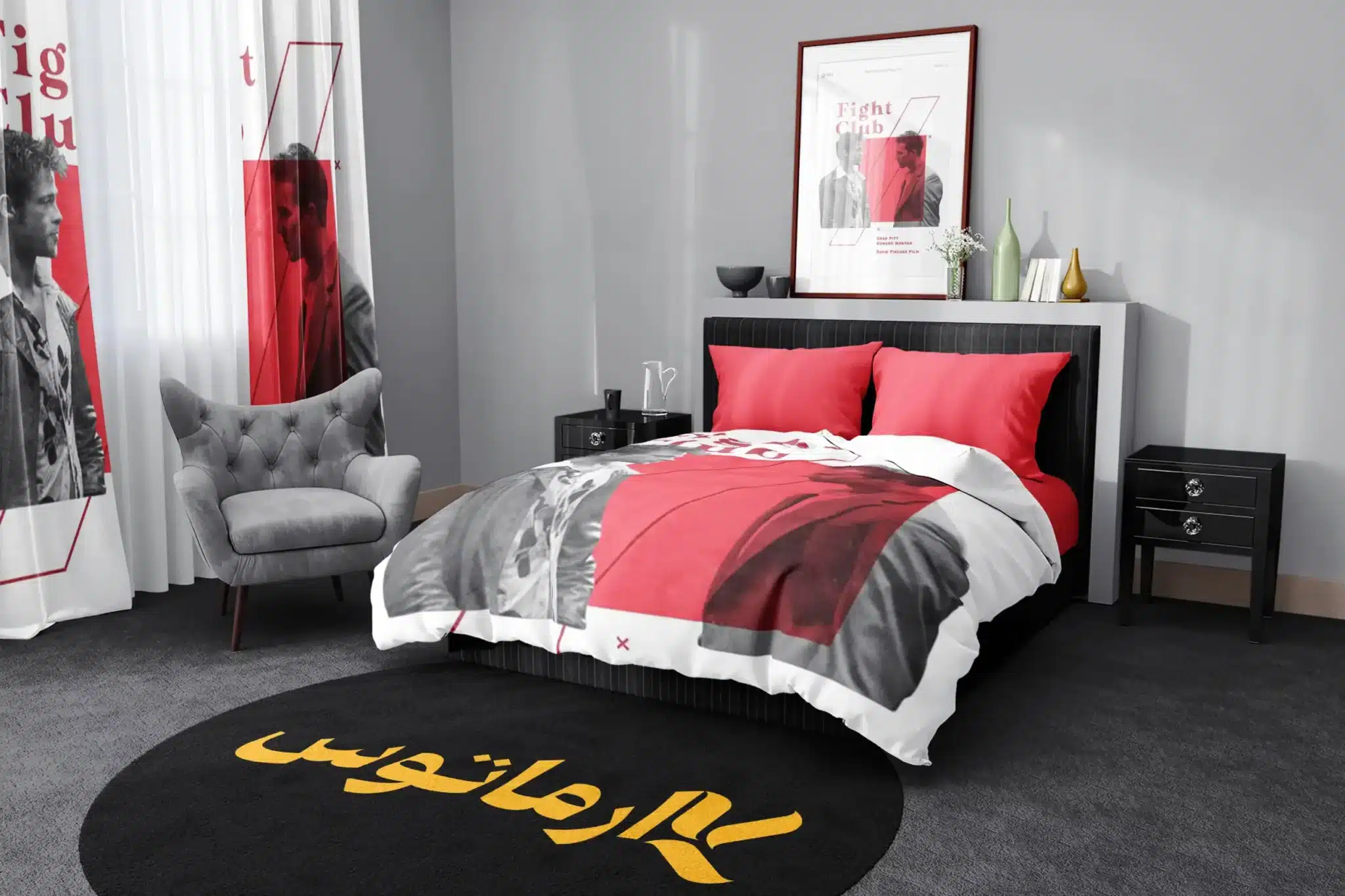 روتختی طرح فیلم باشگاه مبارزه Fight Club کد 4 5,900,000&Nbsp;تومان &Ndash; کارماتوس روتختی طرح فیلم باشگاه مبارزه Fight Club یک و دو نفره کارماتوس