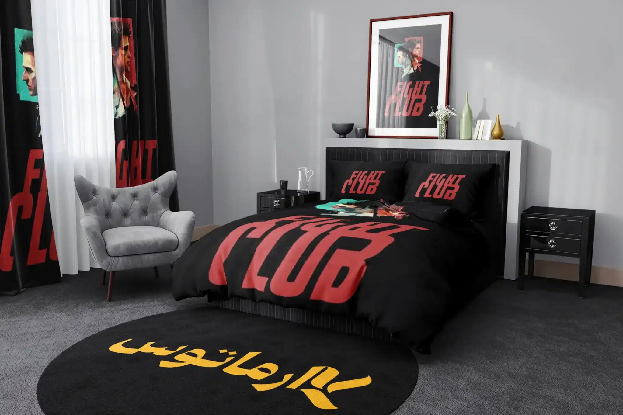 روتختی طرح فیلم باشگاه مبارزه Fight Club کد 5 5,900,000&Nbsp;تومان &Ndash; کارماتوس روتختی طرح فیلم باشگاه مبارزه Fight Club یک و دو نفره کارماتوس