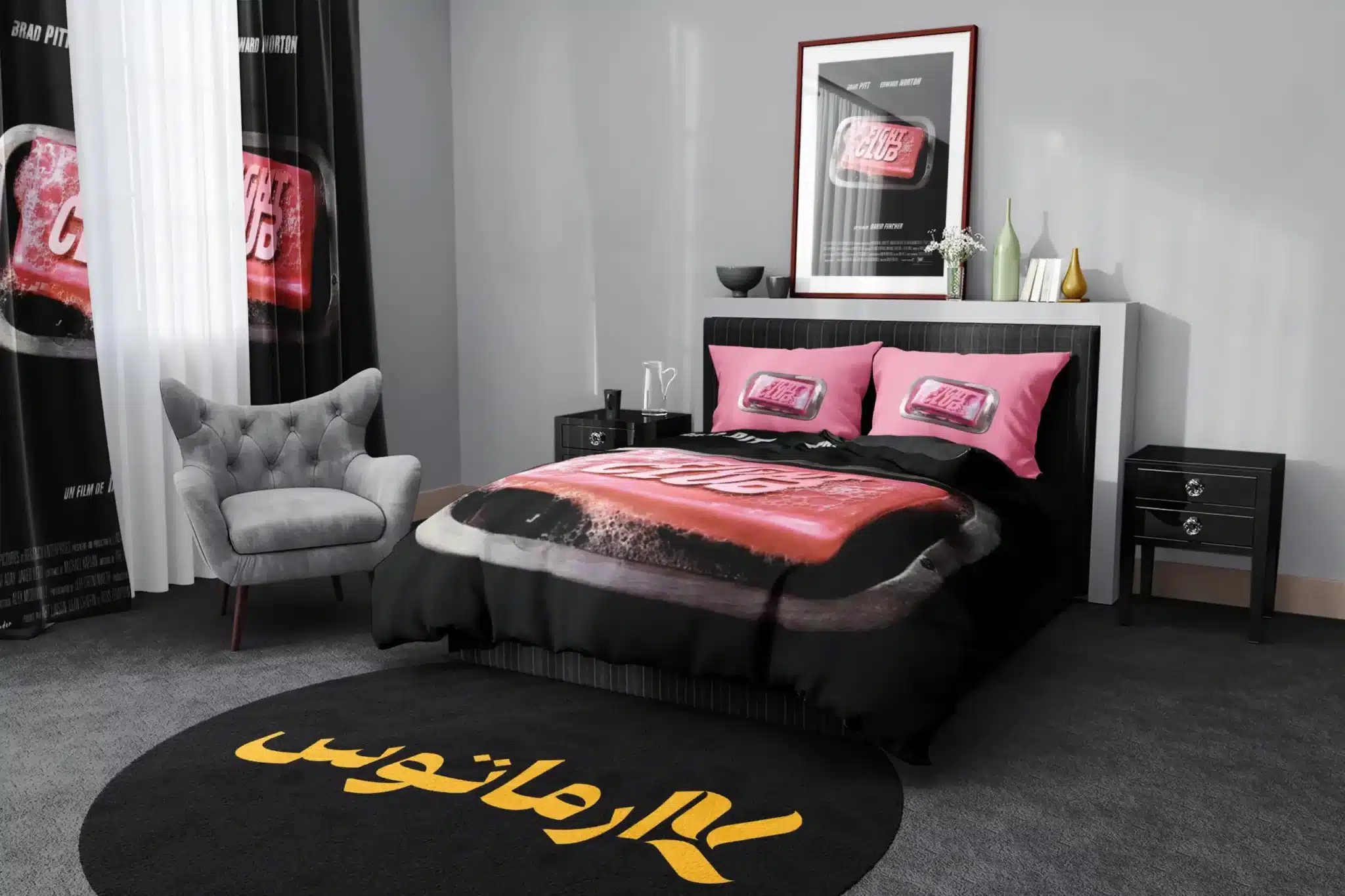 روتختی طرح فیلم باشگاه مبارزه Fight Club کد 7 5,900,000&Nbsp;تومان &Ndash; کارماتوس روتختی طرح فیلم باشگاه مبارزه Fight Club یک و دو نفره کارماتوس