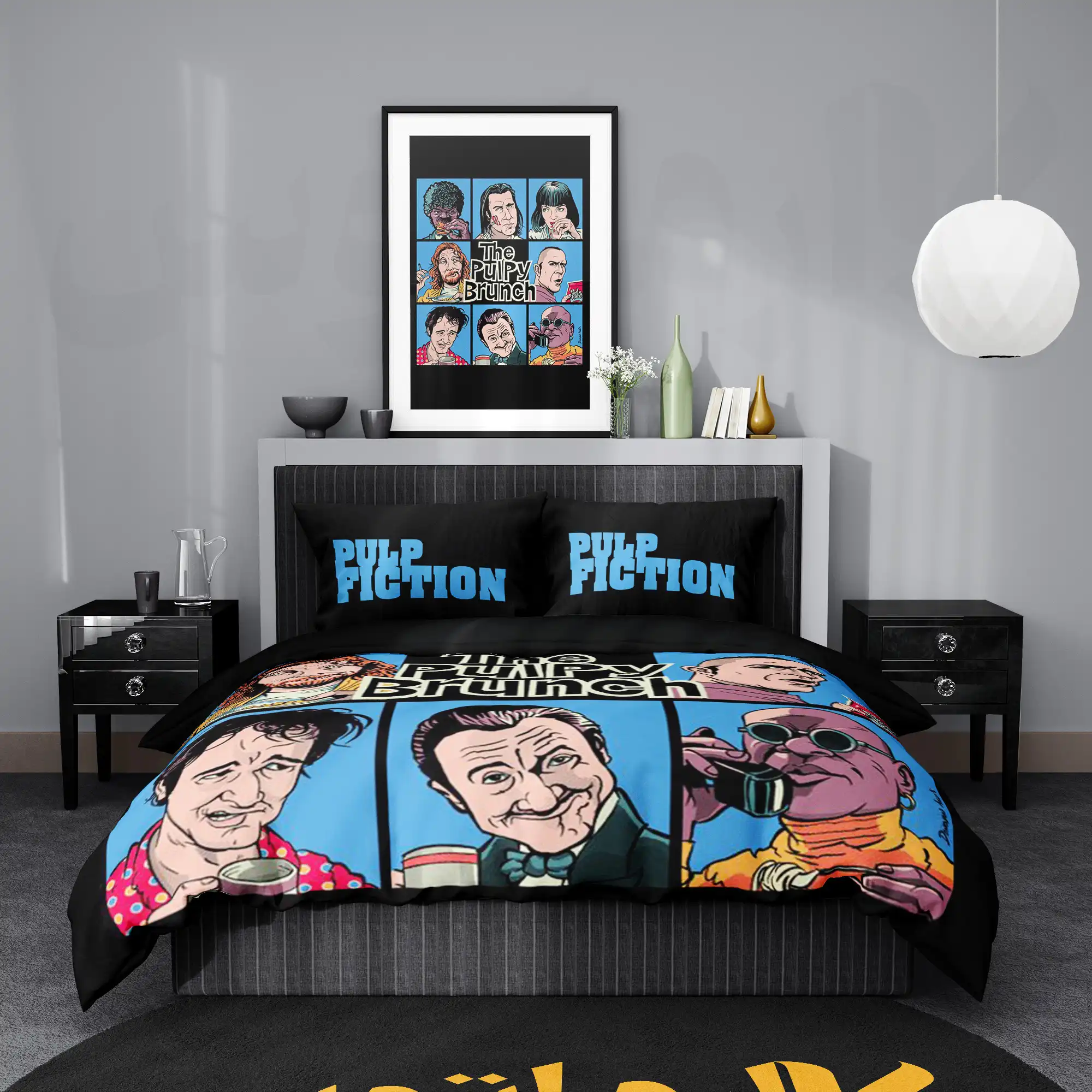 روتختی طرح پالپ فیکشن Pulp Fiction کد 1 5,900,000&Nbsp;تومان &Ndash; کارماتوس روتختی طرح پالپ فیکشن Pulp Fiction یک و دو نفره کارماتوس