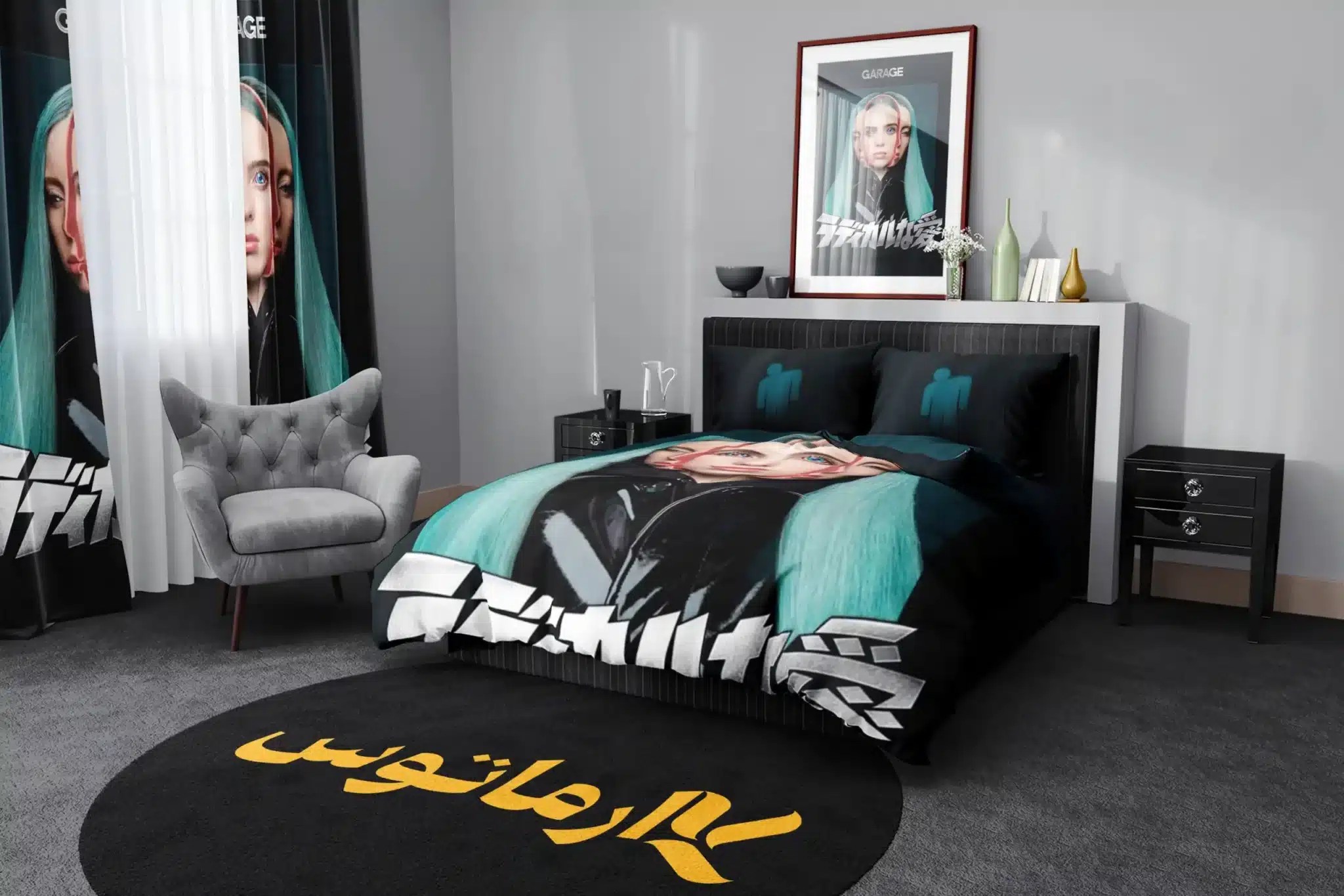 روتختی طرح بیلی آیلیش Billie Eilish کد 4 5,900,000&Nbsp;تومان &Ndash; کارماتوس روتختی طرح بیلی آیلیش Billie Eilish یک و دو نفره کارماتوس