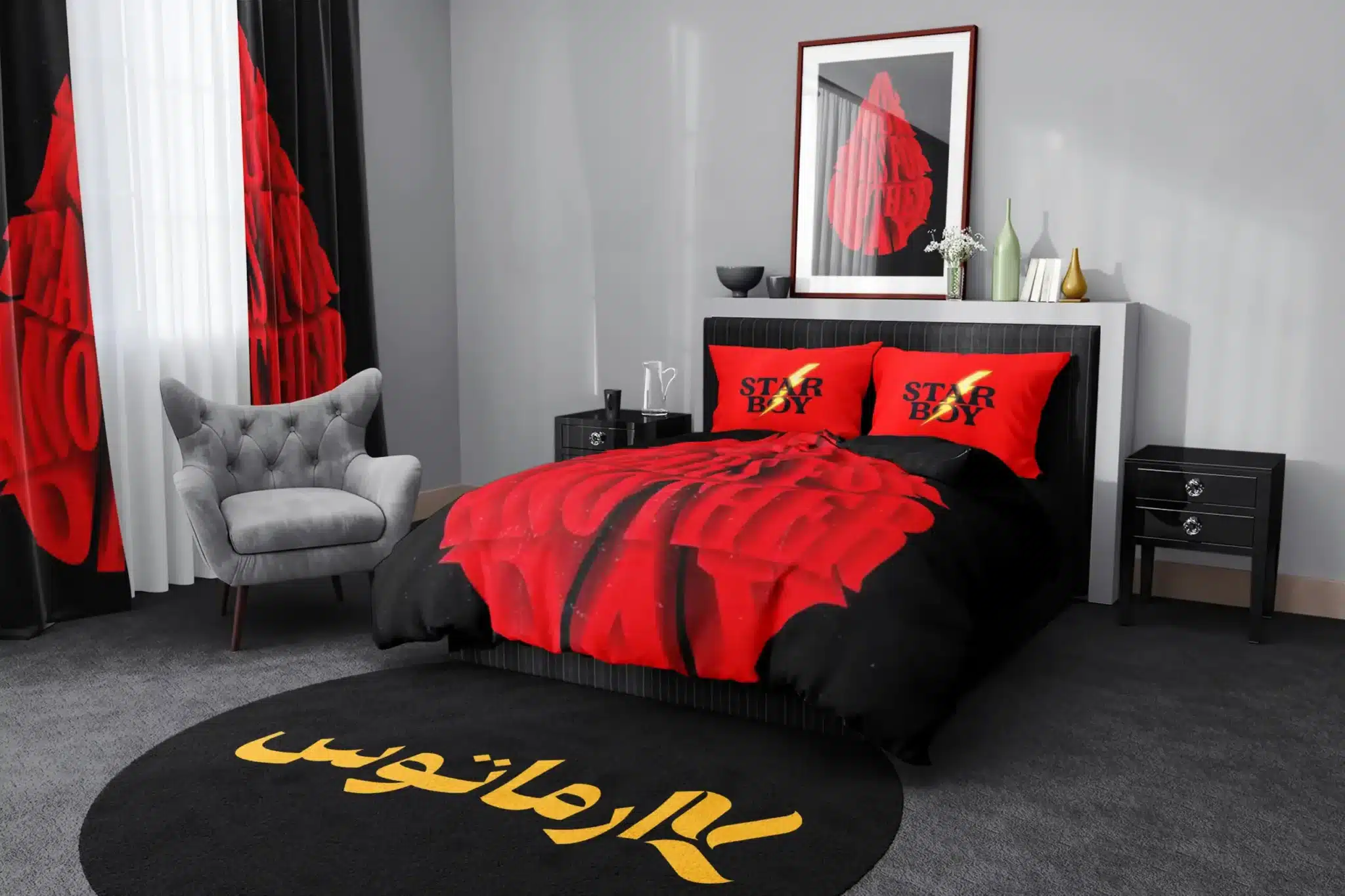 روتختی طرح د ویکند The Weeknd کد 4 5,900,000&Nbsp;تومان &Ndash; کارماتوس روتختی طرح د ویکند The Weeknd یک و دو نفره کارماتوس