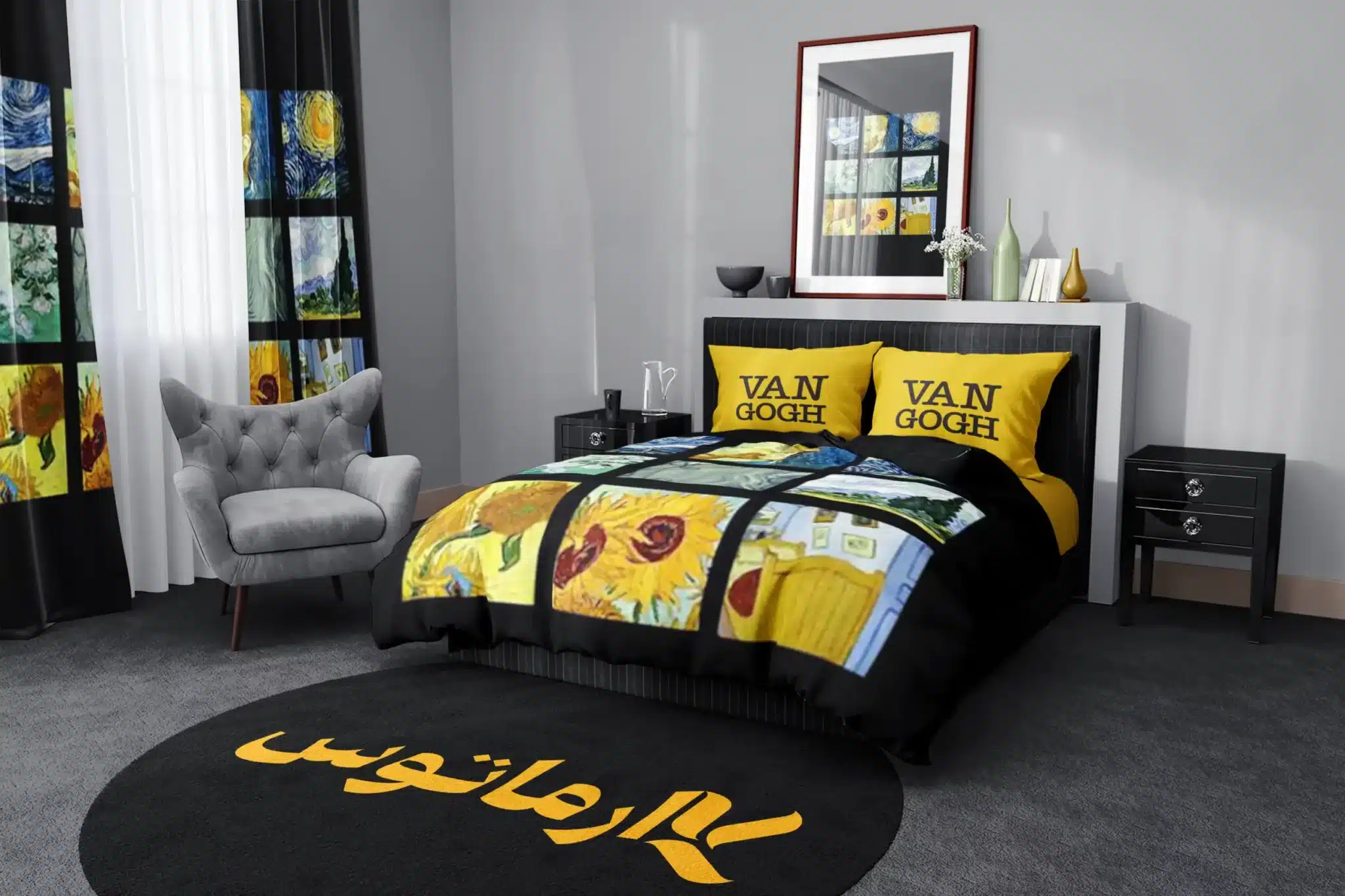 روتختی طرح ونگوگ Van Gogh کد 3 5,900,000&Nbsp;تومان &Ndash; کارماتوس روتختی طرح ونگوگ Van Gogh یک و دو نفره کارماتوس