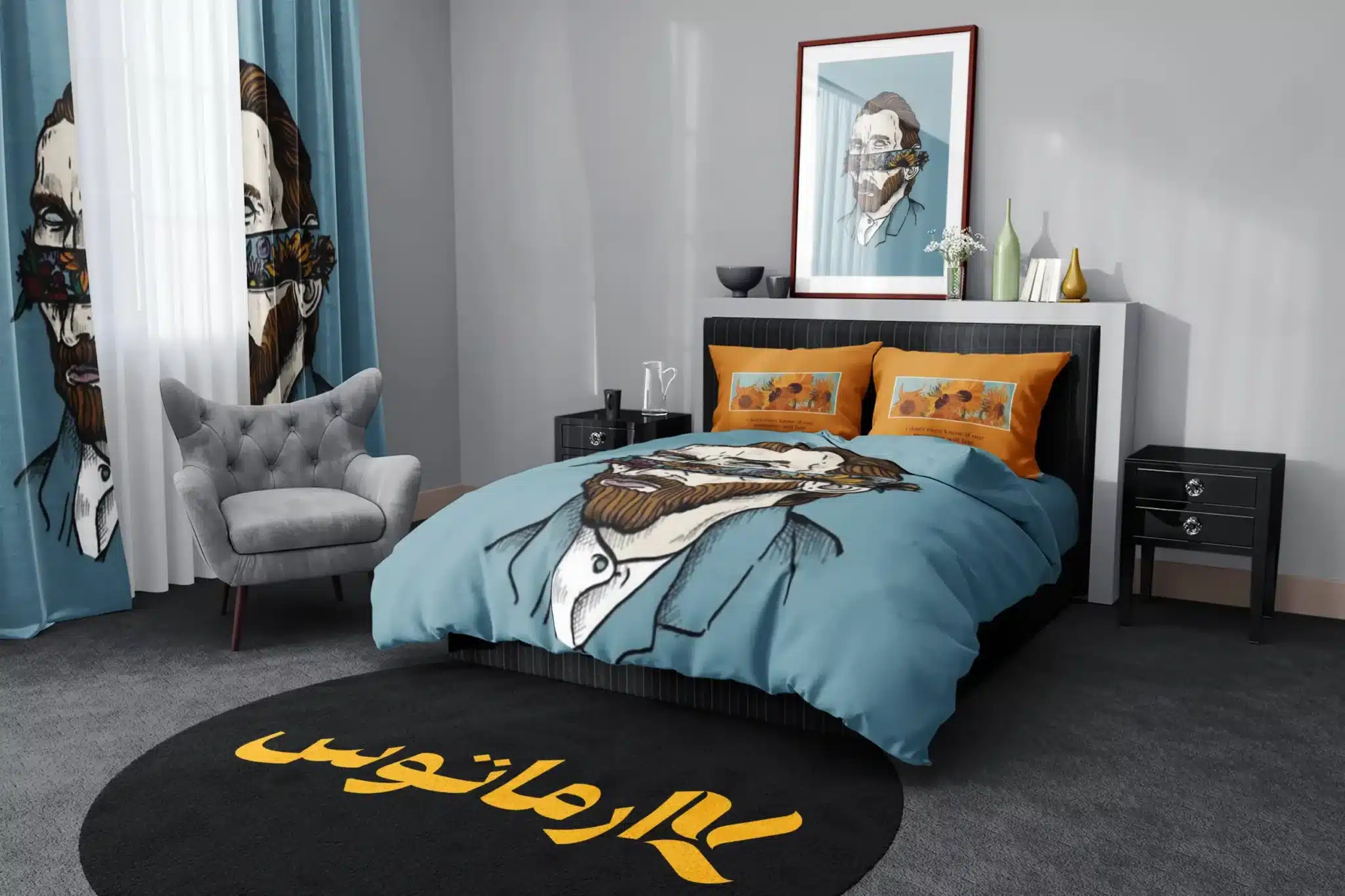 روتختی طرح ونگوگ Van Gogh کد 8 5,900,000&Nbsp;تومان &Ndash; کارماتوس روتختی طرح ونگوگ Van Gogh یک و دو نفره کارماتوس