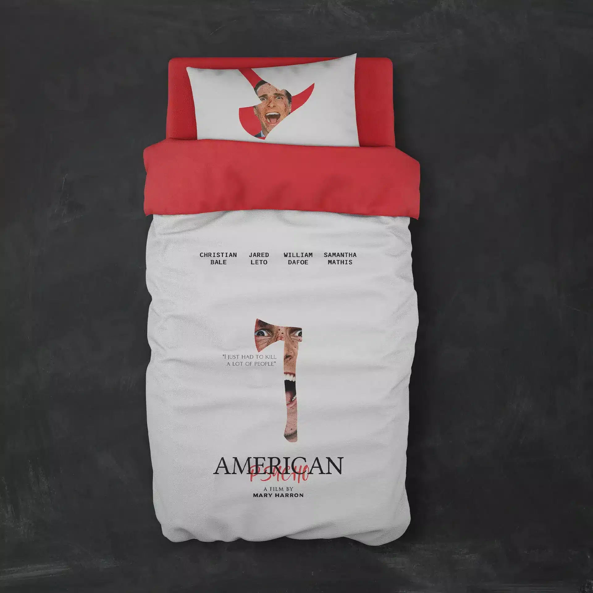 روتختی طرح امریکن سایکو American Psycho کد 9 5,900,000&Nbsp;تومان &Ndash; کارماتوس خرید روتختی طرح امریکن سایکو American Psycho یک و دو نفره - کارماتوس