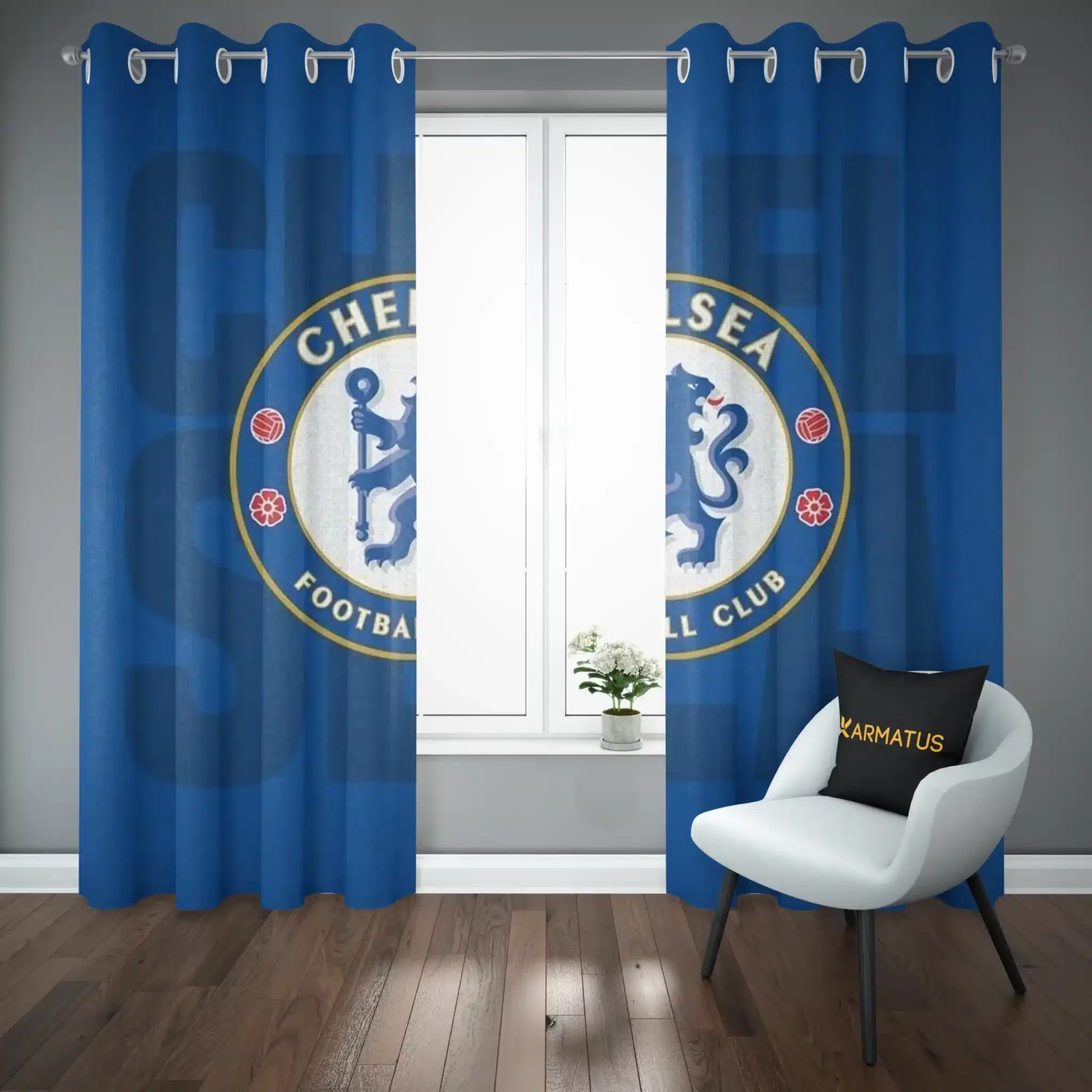 پرده پانچ چلسی | کالکشن Football - مدل Che-005 3,499,000&Nbsp;تومان &Ndash; کارماتوس پرده پانچ طرح چلسی Chelsea