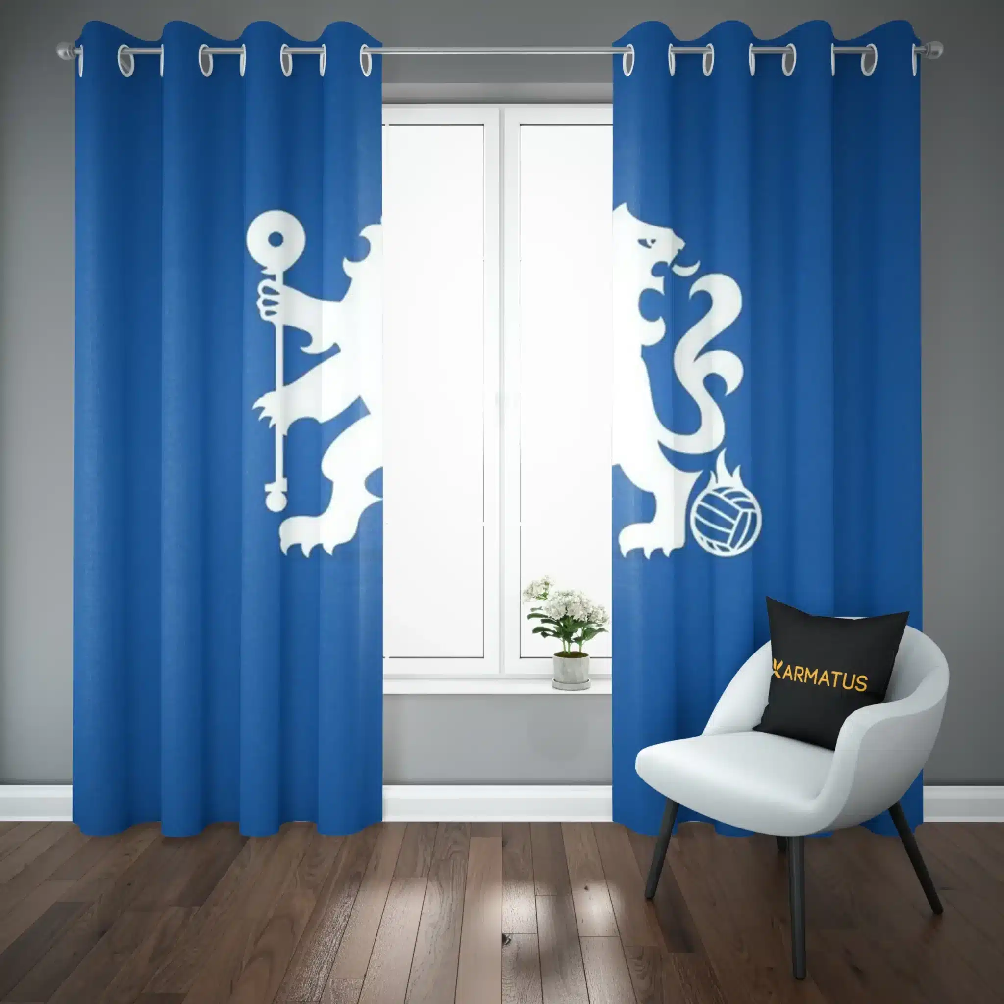 پرده پانچ چلسی | کالکشن Football - مدل Che-007 3,499,000&Nbsp;تومان &Ndash; کارماتوس پرده پانچ طرح چلسی Chelsea