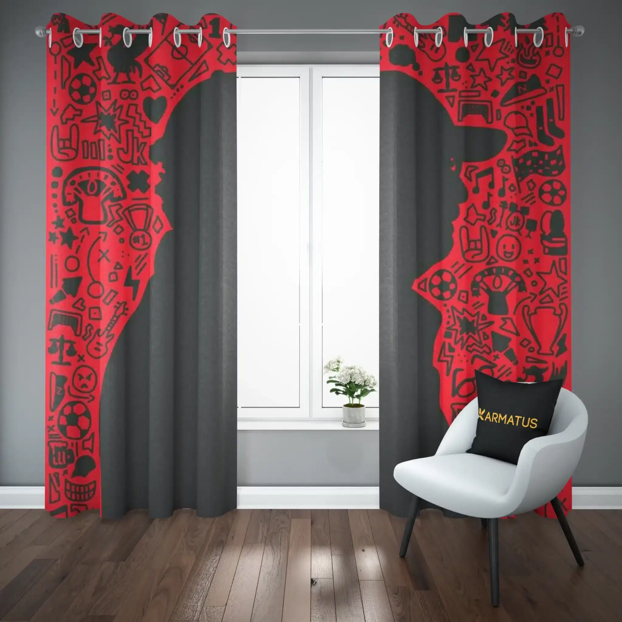 پرده پانچ لیورپول | کالکشن Football - مدل Liv-003 3,499,000&Nbsp;تومان &Ndash; کارماتوس پرده پانچ طرح لیورپول Liverpool