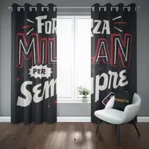 پرده پانچ طرح آث میلان Ac Milan