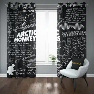 خرید پرده پانچ آرکتیک مانکیز Arctic Monkeys - کارماتوس (پرده پانچ گروه موسیقی, پرده پانچی, دکوراسیون) از کرماتوس