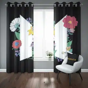 خرید پرده پانچ طرح بی تی اس Bts - کارماتوس (پرده پانچ گروه موسیقی, پرده پانچی, پرده پانچی خواننده, دکوراسیون) از کرماتوس