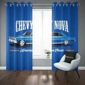 خرید پرده پانچ طرح شورلت Chevrolet - کارماتوس (پرده پانچ ماشین, پرده پانچی, دکوراسیون) از کرماتوس