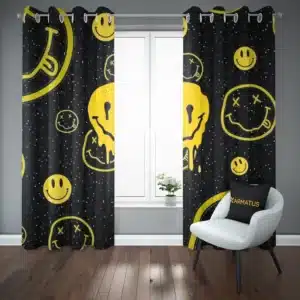 خرید پرده پانچ طرح نیروانا Nirvana - کارماتوس (پرده پانچ گروه موسیقی, پرده پانچی, دکوراسیون) از کرماتوس