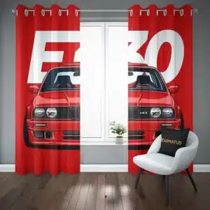 خرید پرده پانچ طرح بی ام دبلیو Bmw - کارماتوس (پرده پانچ ماشین, پرده پانچی, دکوراسیون) از کرماتوس