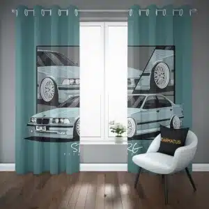 خرید پرده پانچ طرح بی ام دبلیو Bmw - کارماتوس (پرده پانچ ماشین, پرده پانچی, دکوراسیون) از کرماتوس