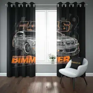 خرید پرده پانچ طرح بی ام دبلیو Bmw - کارماتوس (پرده پانچ ماشین, پرده پانچی, دکوراسیون) از کرماتوس