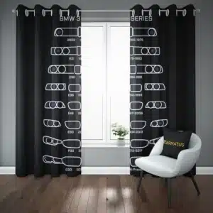 خرید پرده پانچ طرح بی ام دبلیو Bmw - کارماتوس (پرده پانچ ماشین, پرده پانچی, دکوراسیون) از کرماتوس