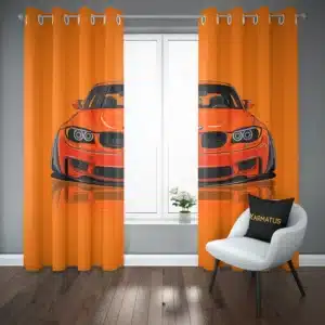 خرید پرده پانچ طرح بی ام دبلیو Bmw - کارماتوس (پرده پانچ ماشین, پرده پانچی, دکوراسیون) از کرماتوس