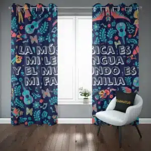 خرید پرده پانچ طرح انیمیشن کوکو Coco - کارماتوس (پرده پانچی, پرده پانچی انیمیشن, دکوراسیون) از کرماتوس