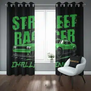 خرید پرده پانچ طرح دوج Dodge - کارماتوس (پرده پانچ ماشین, پرده پانچی, دکوراسیون) از کرماتوس