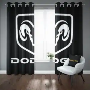 خرید پرده پانچ طرح دوج Dodge - کارماتوس (پرده پانچ ماشین, پرده پانچی, دکوراسیون) از کرماتوس