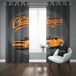 خرید پرده پانچ طرح دوج Dodge - کارماتوس (پرده پانچ ماشین, پرده پانچی, دکوراسیون) از کرماتوس