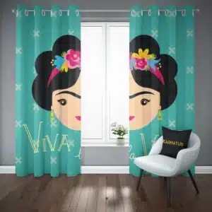 خرید پرده پانچ طرح فریدا کالو Frida Kahlo - کارماتوس (پرده پانچی, پرده پانچی هنرمندان, دکوراسیون) از کرماتوس