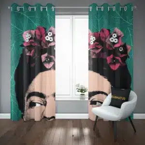 خرید پرده پانچ طرح فریدا کالو Frida Kahlo - کارماتوس (پرده پانچی, پرده پانچی هنرمندان, دکوراسیون) از کرماتوس