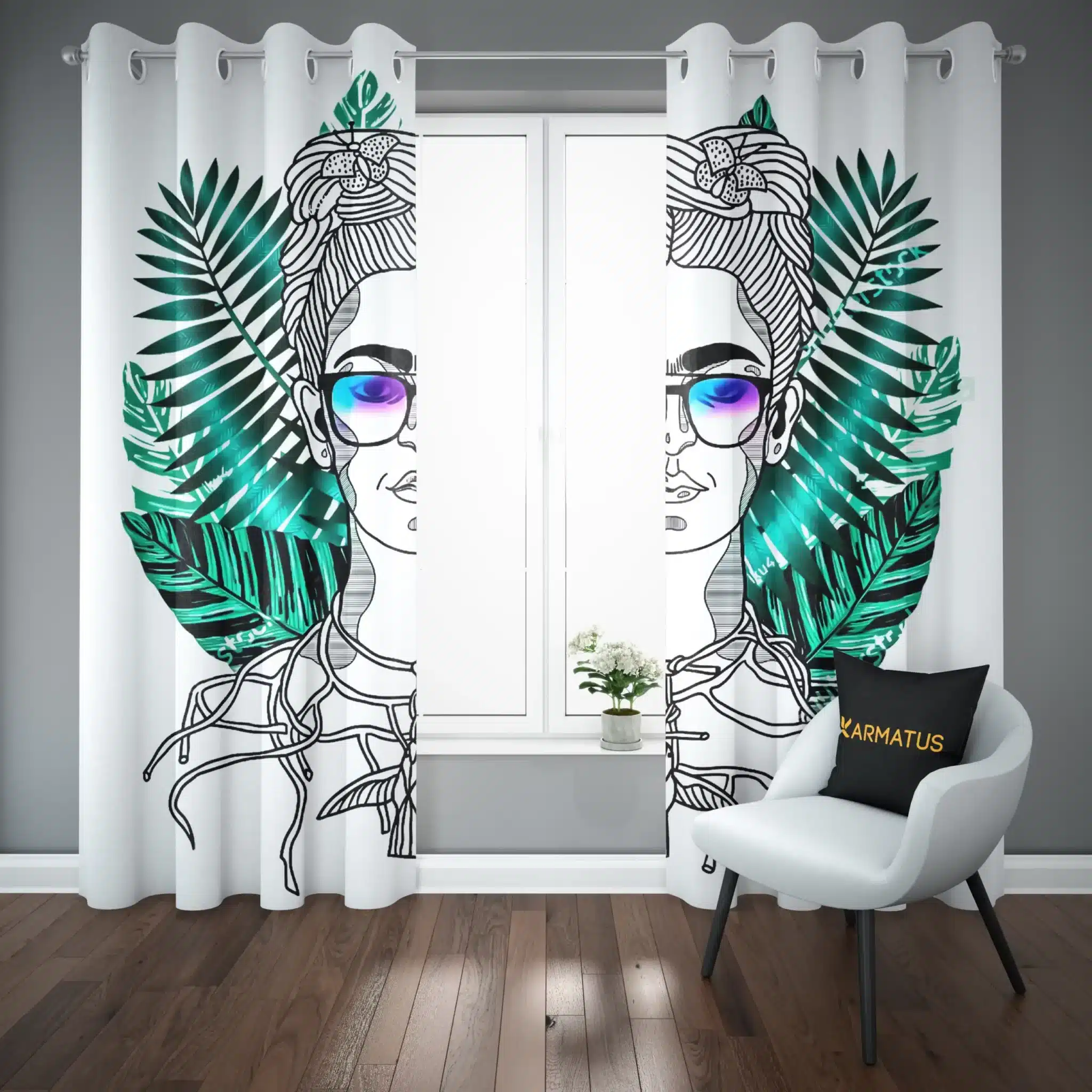 پرده پانچ فریدا کالو | کالکشن Art - مدل Fk-009 3,499,000&Nbsp;تومان &Ndash; کارماتوس خرید پرده پانچ طرح فریدا کالو Frida Kahlo - کارماتوس (پرده پانچی, پرده پانچی هنرمندان, دکوراسیون) از کرماتوس