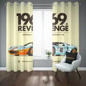 خرید پرده پانچ طرح فورد Ford - کارماتوس (پرده پانچ ماشین, پرده پانچی, دکوراسیون) از کرماتوس