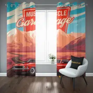 خرید پرده پانچ طرح فورد Ford - کارماتوس (پرده پانچ ماشین, پرده پانچی, دکوراسیون) از کرماتوس