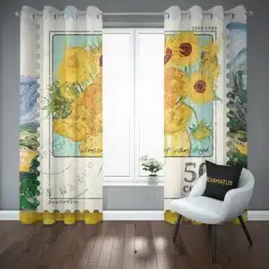 پرده پانچ طرح ونگوگ Van Gogh